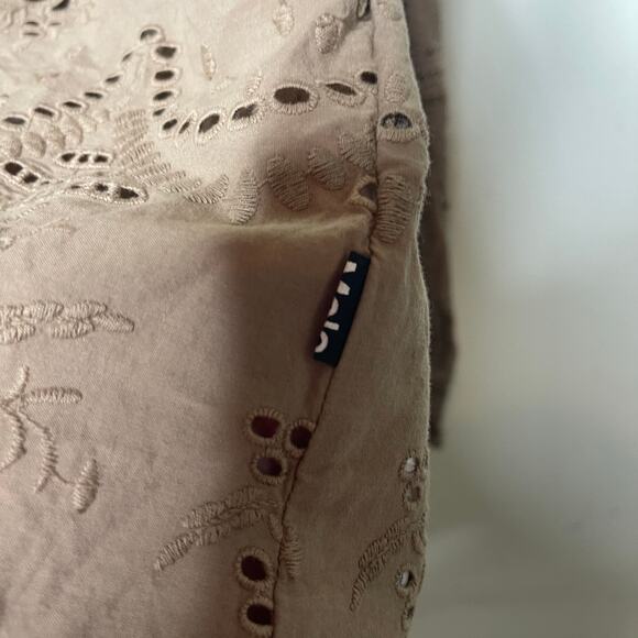 MOLO Runa Eyelet Button Down Blouse Moth Grey sz 170/176 women S - Picture 10 of 10